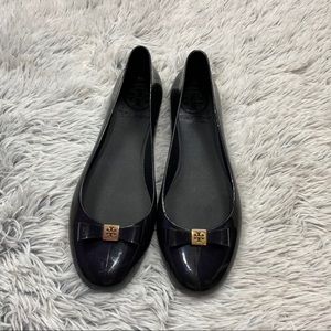 Tory Burch Jelly Ballet Flats with Bow